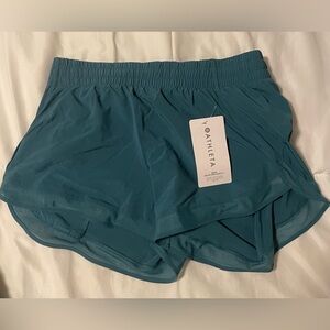Athleta Mesh Racer Run Shorts - MEDIUM NWT